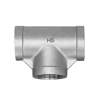 HS T-Stück 130 DN 25xDN 15, 1"x1/2", 90G, I/I, red., ES