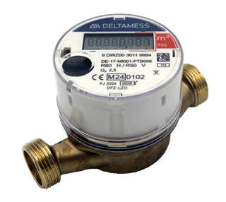 Deltamess Wasserzähler T90 smart i OMS AP, kalt/warm, G 3/4x110mm, Q3 2,5 cbm/h