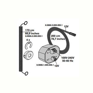 Laufen Unterputznetzteil AW3 /4 LIS 100-230 V, 50-60 Hz, f el. Drückerpl.