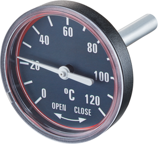 Oventrop Thermometer 0-120 GrC, ab Bj. 2015, rot, für Regusol