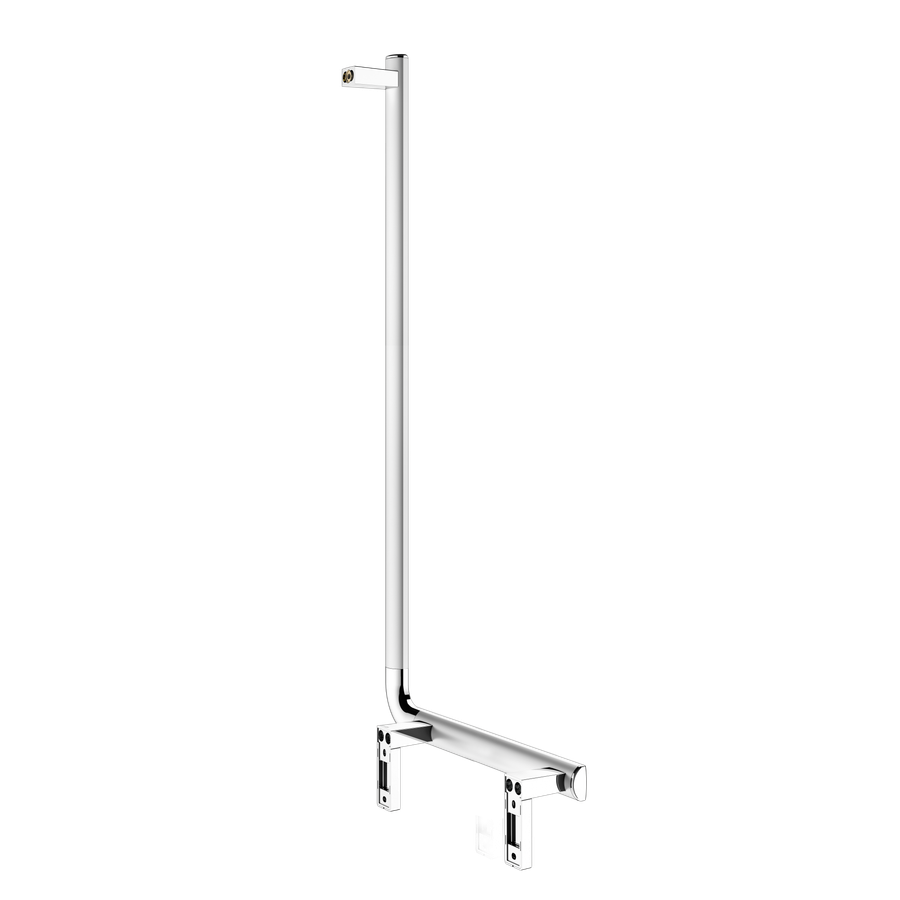 Artikelbild 8 des Artikels „Keuco Winkelgriff AXESS Care 90G, senk Handl r, 520x1090mm, AL si-el/ 520 x 1090 mm | Aluminium silber-eloxiert/verchromt“