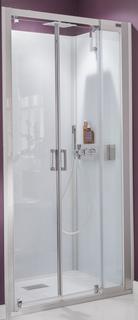 Kinedo Kinemagic Design F100x90Nische Hoch 2Schwenktüren Einhebelm. Klarglas