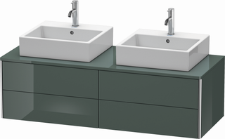 Duravit Waschtisch-Unterschrank XSquare 140x54,8x40cm, 4 La, d G g, Nussb beids.