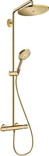 hansgrohe Showerpipe Croma Select S m TH, HB 120 3je, 15 l/m., pol. gol opt