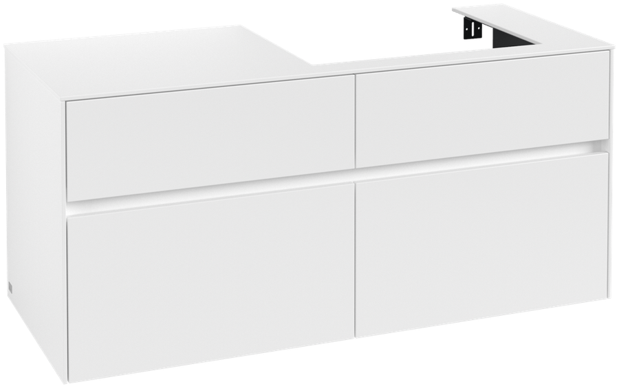 Artikelbild 1 des Artikels „V&B Waschtischunterschrank Collaro 120x54,8x50cm, WT rechts, white matt white matt“