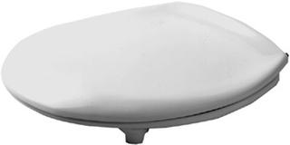 Duravit WC-Sitz Architec Vital o. Absenkaut., Scharn. Edelstahl, weiß