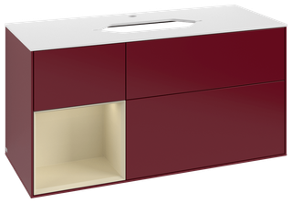 V&B WT-Unterschrank Wandbel. Finion 120cm, Pl w m, Reg li si Gr m Lac, Peo m