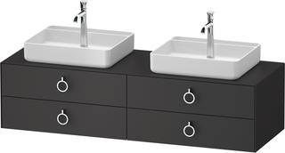 Duravit WT-Unterschrank White Tulip 160x55cm, gra m, k Ein/o Beleuchtung
