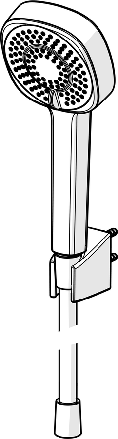 Artikelbild 2 des Artikels „Hansa Schl-Br-Gar HANSABASICJET Style 3-strahlig, Handbrause, d= 96mm, chrom 3-strahlig“