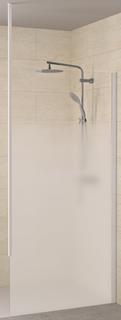 Kinedo Walk In Solo 6 Plus 70 Dekorglas Cosmos XL 6mmH200cm Profil Weiß D-Strebe