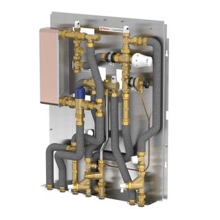Flamco Wohnungsstation Logothermic G2 S-Line, ungem. HK, Anschluss PK unten