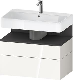 Duravit Waschtisch-Unterschrank Qatego 79x47x59cm, gra m/we g, 1 Kast, 1 Ausz.