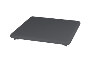 Kaldewei Ablaufdeckel CONOFLAT KA 120 AS SECURE PLUS, cool grey80, emailliert