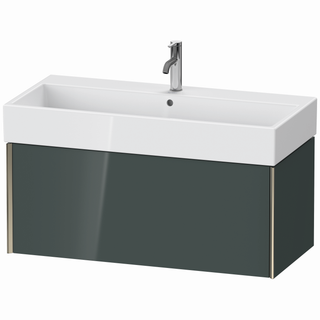 DU WTU wandh. XViu 397x984x454mm 1 Ausz.champ. matt/dolom. grey hgl ES Ah.