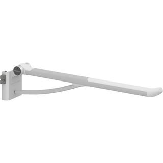 PLUS Stützklappgriff m. Dä. 850mm Links, hö.verst., ohne WS, Weiß