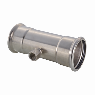 IBP T-Stück PS4130GXL B Press Inox 89mmxRp 3/4x89mm, ES, m zylindrischem IG