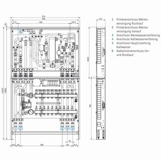 Taconova Wohnungsübergabestation NI-PWT TTD PIKO (PM-NMV-WHM-DYN-NI UPV FW 06HK