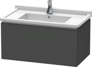 DU WTU wandh. L-Cube 469x820x408mm 1 Auszug, 030480, graphit matt ES Nussb