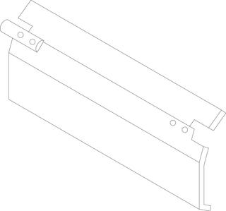 BOSCH Ersatzteil TTNR: 5077162 Klappe 846 mm breit 10 Glieder