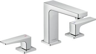 hansgrohe WT-3-L-Armatur 110 Metropol m HG, Pus-Op-Abl, Ausl. 132mm, chr