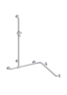 HEWI Duschhandlauf 801 2x762x1250mm, w, m St., Alu-Kern, m