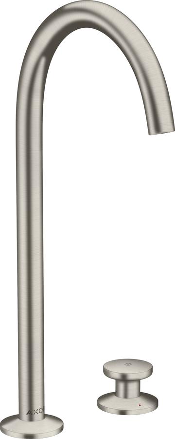 Artikelbild 1 des Artikels „hansgrohe 2-L-WT-Arm. Sel. 260 Axor One A 165mm, m Pus-Op-Abl, Edelst.-Optik Edelstahl Finish“