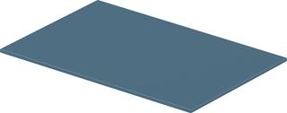 Duravit Glaseinleger DuraSquare 47x31cm, Sicherheitsglas, Stone Blue