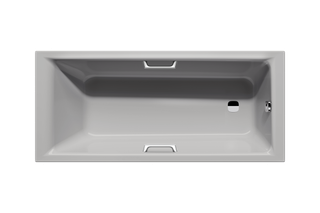 Kaldewei Badewanne PURO NEXT STAR 1431 190x90x41cm, mit Haltegriff, manhattan