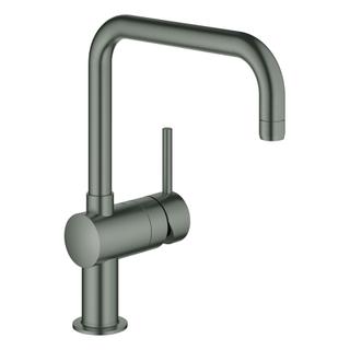 GROHE Spültisch-Einhebelmischer Minta 1/2", U-Auslauf, hard graphite gebürstet