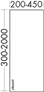 Burgbad Tür sys30 20-45x150,1-200cm, Echo