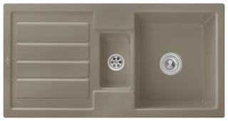 V&B Spüle Flavia 60 m Abl.garn, Exzenter, timber CeramicPlus
