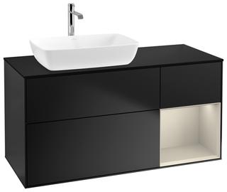 V&B WT-Unterschrank Wandbel. Finion 120cm, Pl bla m, Reg sa m Lac, bla m Lac