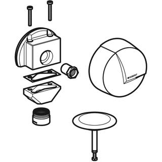 Geberit Fertigmontageset für Badewannenablauf 52-11mm