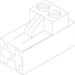 BOSCH Ersatzteil TTNR: 54912652 Anschlussklemme 2-polig grau WF