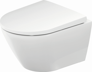 Duravit Wand-Tiefspül-WC Compact D-Neo 37x48cm, 4,5 l, riml., we. Hygiene Glaze