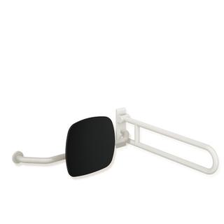 HEWI Rückenstütze 801 Wandabst. 230mm, re, Lehne sw, sw