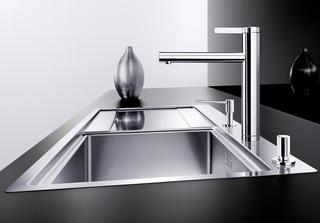 Blanco Spültisch-Einhebelmischer LINEE HD, schwenkbar, chrom