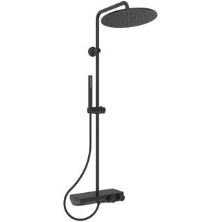 IS Duschsystem S200 Ceratherm AP, mit Brausegarnitur, silk black