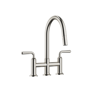 Dornbracht 3-L-Br.-Armatur VAIA Pull-d m Brausefkt., Ausl. 240mm, pl gebürstet