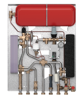 Danfoss Wohnungsstation EvoFlat VX-F 16 bar, 100C, Typ 2 R, TWE TPC-M