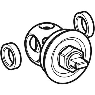 GE Set Oberteil, zu Geberit UP-Kugelhahn DN20