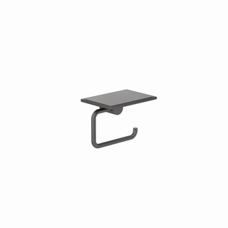 Kludi VELA R Papierhalter mit Ablage, brushed gunmetal