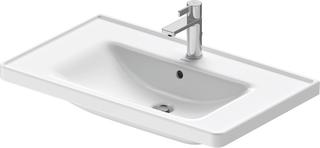 Duravit Möbel-Waschtisch D-Neo m ÜL, Hahnloch, 80x48cm, m Hahnl., weiß