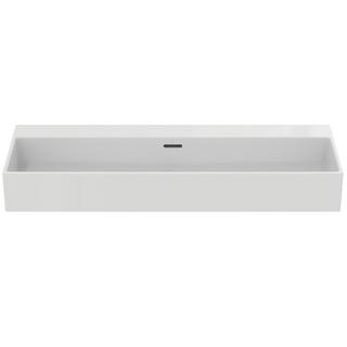 IS Waschtisch Extra 101,5x45x15cm, o. Hahnl., m ÜL, weiß
