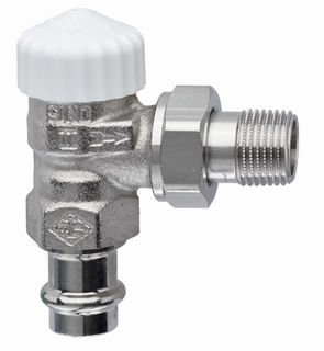 Heimeier THM-Vtl.-UT V-exact II DN 15, R 1/2, Viega PA 15mm, Eck