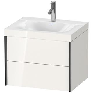 Duravit WT-Unterschrank c-bonded XViu 60x48cm, 2 La, 1 HL, s m, Rah. C, we hgl