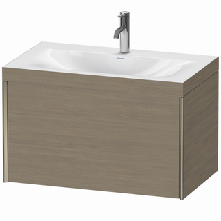 DU WTU m.Viu XViu,1 AZ,503x800x480mm 1 HL, champ.m./Eiche schw,Ra. 35 ES Nussb
