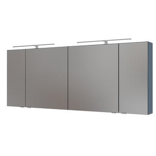 AQ400 Spiegelschrank 4 Türen 700x1800x160mm, K: Baltic Blau Matt