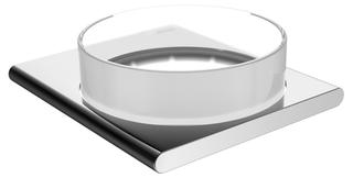 Keuco Ablage Edition 400 SW-chr geb, m Kr.-Schale matt. u. Ha.