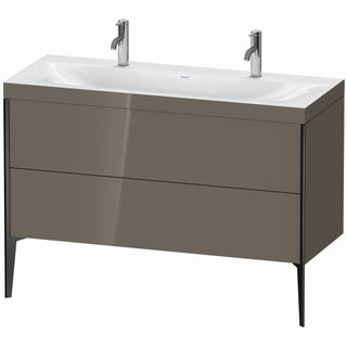 DU WTU XViu/Viu,2 AZ,610x1200x480mm schw. matt/flan. grey hgl, Ra.89 ES Nu.